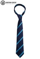 Tie – Navy/Blue/Gold (KHS)-kaiapoi-high-school-THE U SHOP - Rangiora