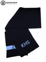 Scarf - Navy/Saxe (KHS)-kaiapoi-high-school-THE U SHOP - Rangiora