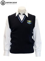 Vest - Navy/Saxe-kaiapoi-high-school-THE U SHOP - Rangiora